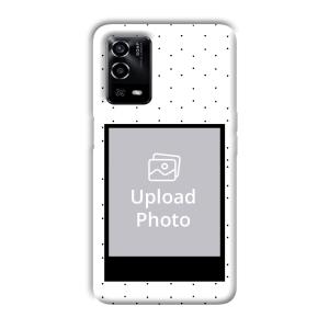 White Background  Customized Printed Back Cover for Oppo A55
