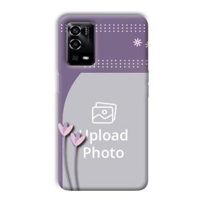 Lilac Pattern Customized Printed Back Cover for Oppo A55
