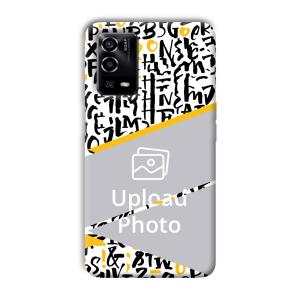 Letters Customized Printed Back Cover for Oppo A55