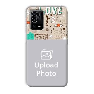 Love Customized Printed Back Cover for Oppo A55