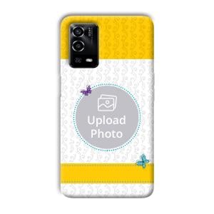 Butterflies & Yellow Customized Printed Back Cover for Oppo A55