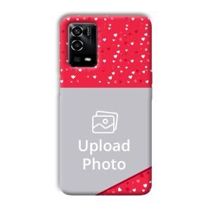Dark Pink Customized Printed Back Cover for Oppo A55