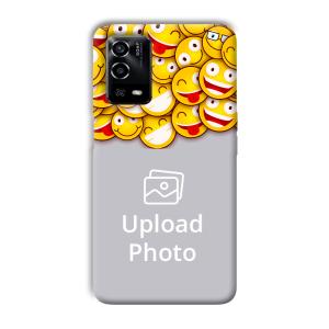 Emojis Customized Printed Back Cover for Oppo A55