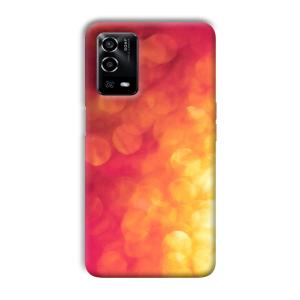 Red Orange Phone Customized Printed Back Cover for Oppo A55