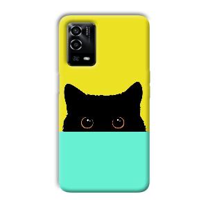Black Cat Phone Customized Printed Back Cover for Oppo A55