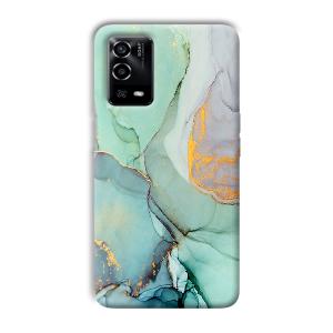Green Marble Phone Customized Printed Back Cover for Oppo A55