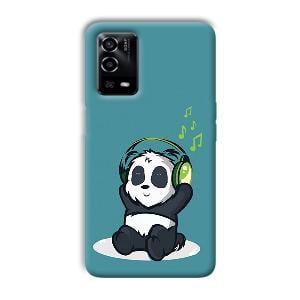 Panda  Phone Customized Printed Back Cover for Oppo A55