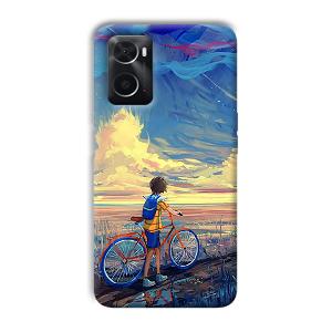 Boy & Sunset Phone Customized Printed Back Cover for Oppo A76