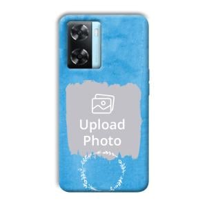 Blue Design Customized Printed Back Cover for Oppo A77