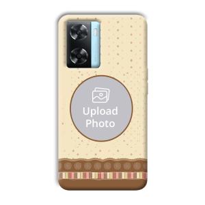 Brown Design Customized Printed Back Cover for Oppo A77