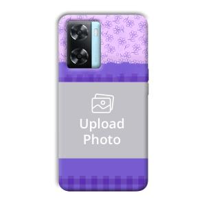 Cute Flowers Customized Printed Back Cover for Oppo A77