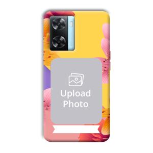 Colorful Flowers Customized Printed Back Cover for Oppo A77