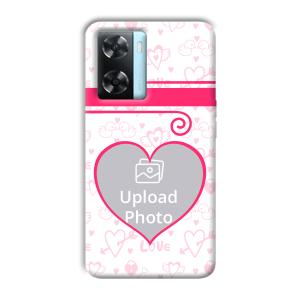 Hearts Customized Printed Back Cover for Oppo A77