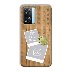 Wooden Photo Collage Customized Printed Back Cover for Oppo A77