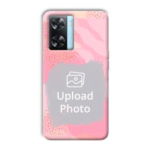 Sparkly Pink Customized Printed Back Cover for Oppo A77
