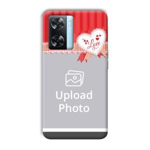 Valentine Customized Printed Back Cover for Oppo A77