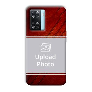 Solid Red Customized Printed Back Cover for Oppo A77
