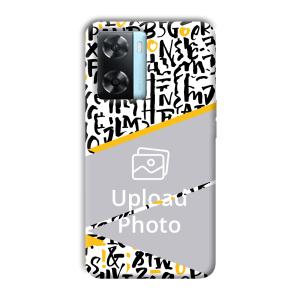 Letters Customized Printed Back Cover for Oppo A77
