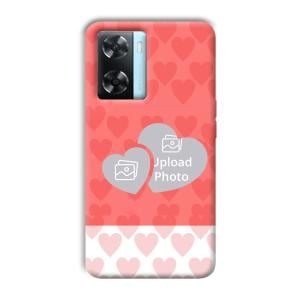 2 Hearts Customized Printed Back Cover for Oppo A77
