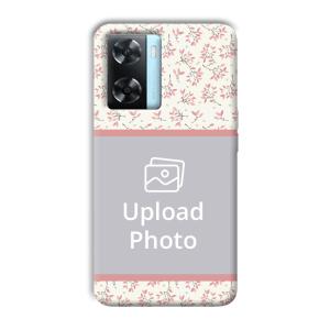 Leafy Design Customized Printed Back Cover for Oppo A77