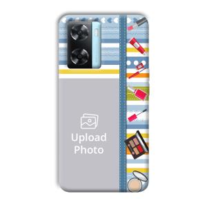 Makeup Theme Customized Printed Back Cover for Oppo A77