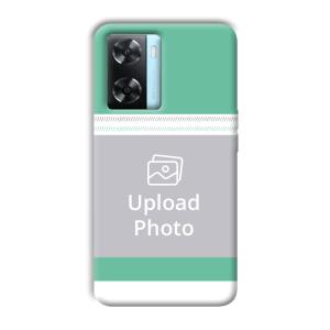 Sea Green Customized Printed Back Cover for Oppo A77