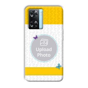 Butterflies & Yellow Customized Printed Back Cover for Oppo A77
