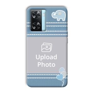 Elephant Customized Printed Back Cover for Oppo A77