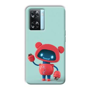 Robot Phone Customized Printed Back Cover for Oppo A77