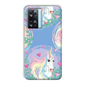 Unicorn Phone Customized Printed Back Cover for Oppo A77