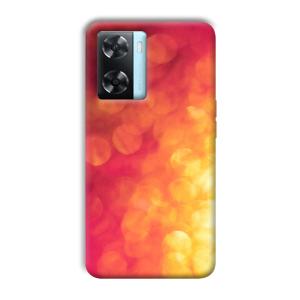 Red Orange Phone Customized Printed Back Cover for Oppo A77