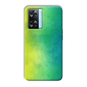 Green Pattern Phone Customized Printed Back Cover for Oppo A77
