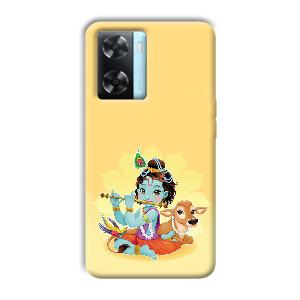 Baby Krishna Phone Customized Printed Back Cover for Oppo A77