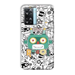 Animated Robot Phone Customized Printed Back Cover for Oppo A77