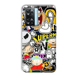 Cartoons Phone Customized Printed Back Cover for Oppo A77