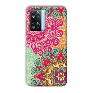 Floral Design Phone Customized Printed Back Cover for Oppo A77