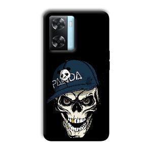 Panda & Skull Phone Customized Printed Back Cover for Oppo A77