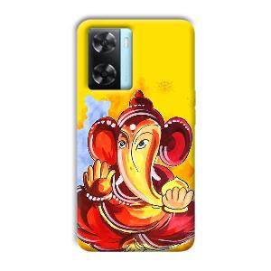 Ganesha Ji Phone Customized Printed Back Cover for Oppo A77
