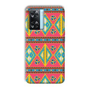 Colorful Rhombus Phone Customized Printed Back Cover for Oppo A77