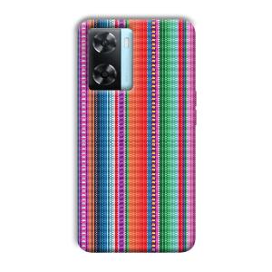 Fabric Pattern Phone Customized Printed Back Cover for Oppo A77