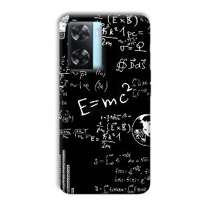 E is Equal To MC2 Phone Customized Printed Back Cover for Oppo A77