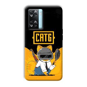 CATG Phone Customized Printed Back Cover for Oppo A77