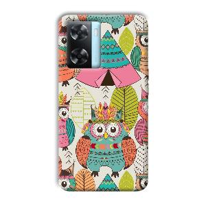 Fancy Owl Phone Customized Printed Back Cover for Oppo A77