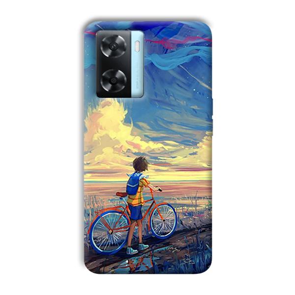 Boy & Sunset Phone Customized Printed Back Cover for Oppo A77
