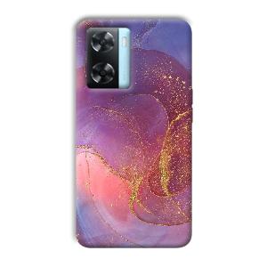Sparkling Marble Phone Customized Printed Back Cover for Oppo A77