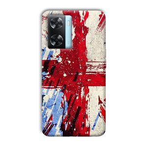 Red Cross Design Phone Customized Printed Back Cover for Oppo A77