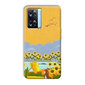 Girl in the Scenery Phone Customized Printed Back Cover for Oppo A77
