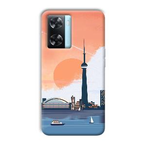 City Design Phone Customized Printed Back Cover for Oppo A77