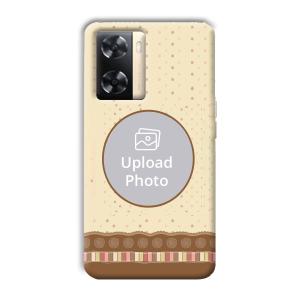 Brown Design Customized Printed Back Cover for Oppo A77s