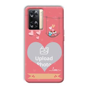 Love Birds Design Customized Printed Back Cover for Oppo A77s